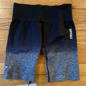 Gymshark Black and Gray Ombre Shorts